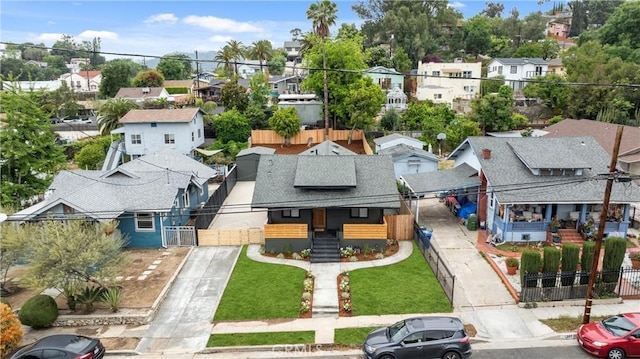 drone / aerial view featuring a residential view