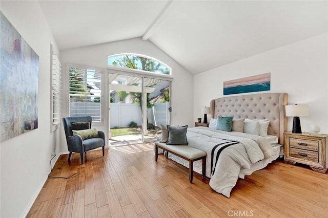 2516 Lewis Dr, Tustin, CA 92782 - bedroom featuring access to outside, light wood-style floors, and baseboards