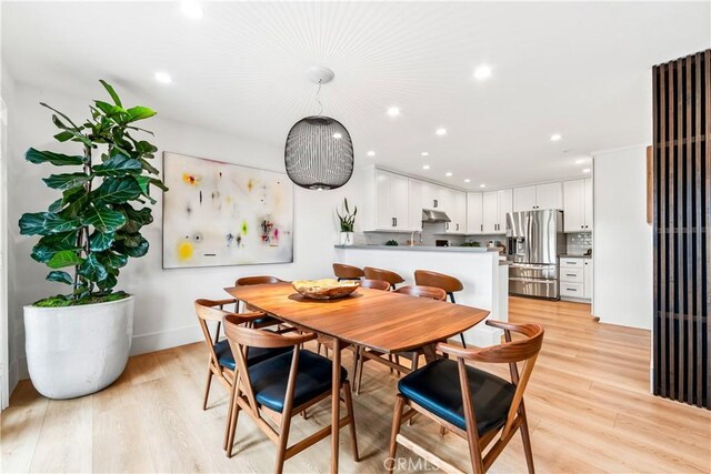 9 Jasmine Creek Dr, Corona Del Mar, CA 92625 - dining room with light wood-type flooring and recessed lighting