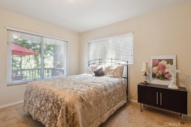 23697 Bowl Rd, Crestline, CA 92325 - bedroom with light colored carpet and baseboards