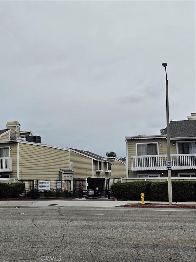 exterior space with fence