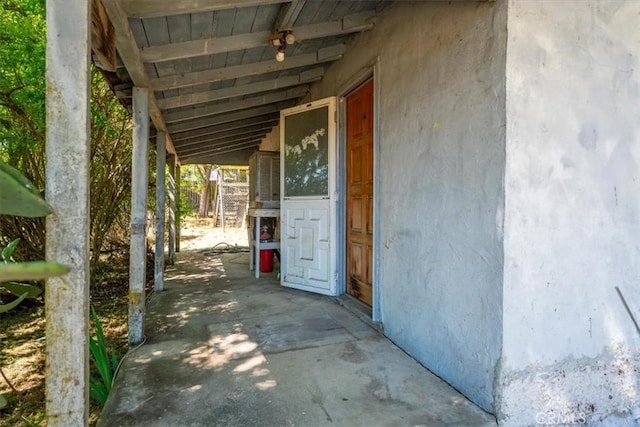 5985 Dolores Ave, Atascadero, CA 93422 - view of patio featuring an outbuilding and an exterior structure