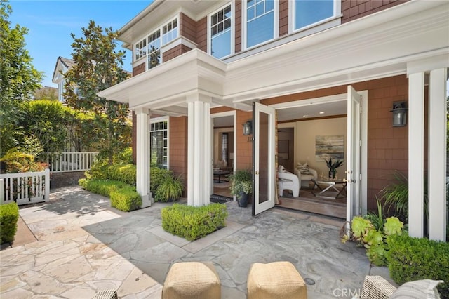 view of patio / terrace with fence