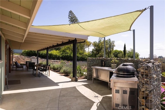 view of patio / terrace featuring outdoor dining space