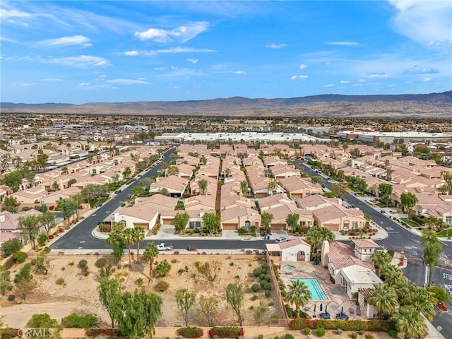 79260 Cool Reflection Ln, Quinta, CA 92253 - aerial perspective of suburban area with a mountain backdrop
