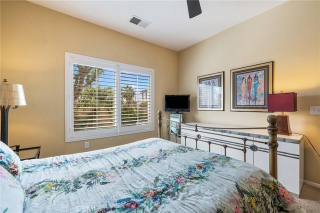 79260 Cool Reflection Ln, Quinta, CA 92253 - bedroom with carpet flooring, baseboards, and a ceiling fan