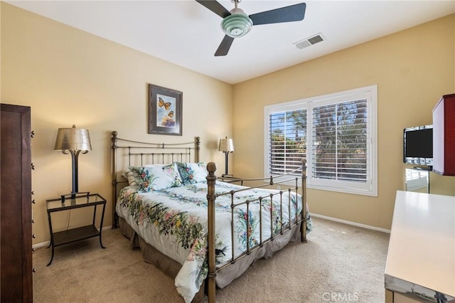 79260 Cool Reflection Ln, Quinta, CA 92253 - bedroom featuring carpet, baseboards, and a ceiling fan