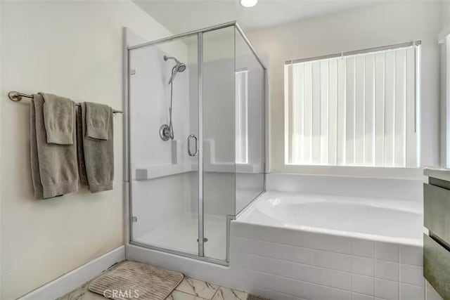 43118 Fiore St, Indio, CA 92203 - bathroom with a garden tub and a stall shower