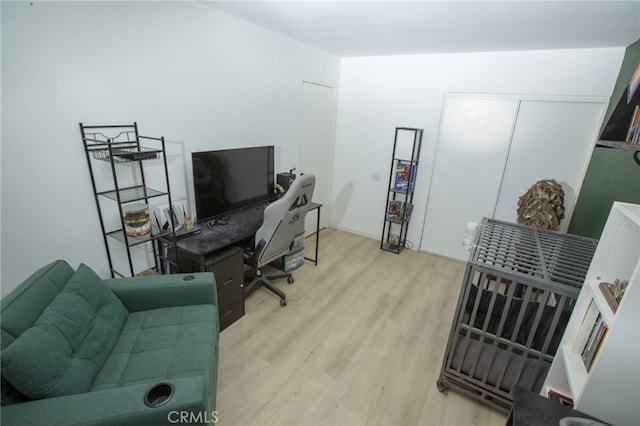 73881 Siesta Dr Unit 29, Palms, CA 92277 - office area featuring wood finished floors