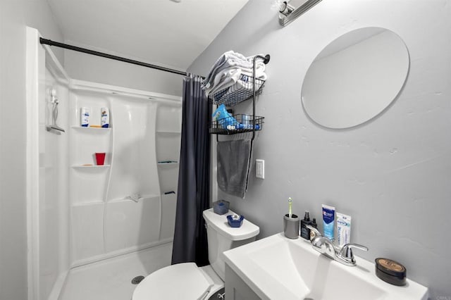 586 Del Mar Ave, Chula Vista, CA 91910 - full bathroom with a stall shower, toilet, and vanity