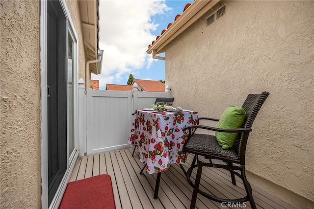 view of balcony