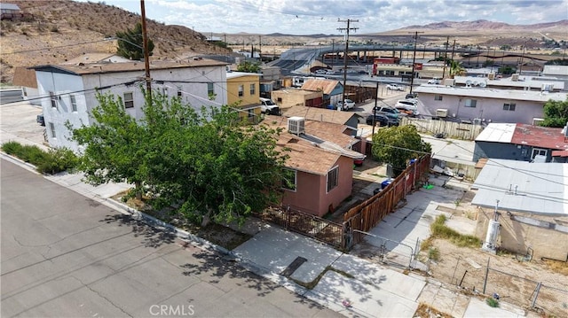 113 E White St, Barstow, CA 92311 - aerial view of residential area with a mountain backdrop