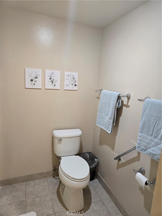 185 Avenida Majorca Unit A, Laguna Woods, CA 92637 - bathroom with toilet, tile patterned floors, and baseboards