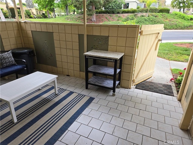 185 Avenida Majorca Unit A, Laguna Woods, CA 92637 - view of patio / terrace featuring pet washing station