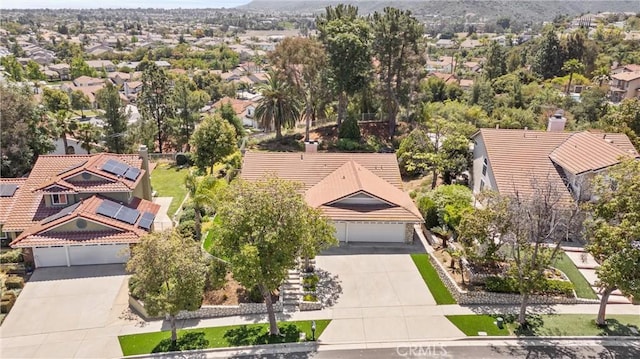 2757 Cape Dr, Corona, CA 92882 - aerial view of residential area featuring mountains