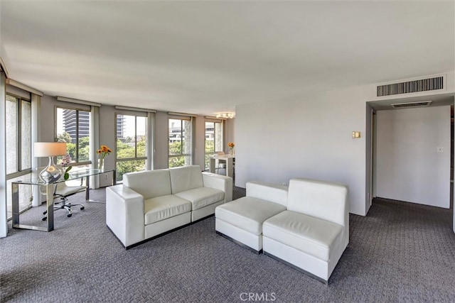 800 W 1st St Unit 710, Los Angeles, CA 90012 - living room featuring carpet floors