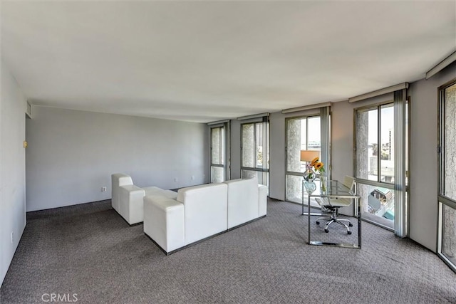 800 W 1st St Unit 710, Los Angeles, CA 90012 - living area with carpet floors