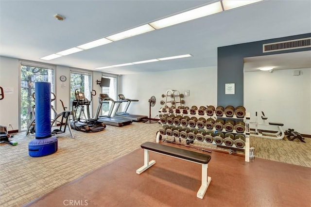 800 W 1st St Unit 710, Los Angeles, CA 90012 - gym featuring carpet