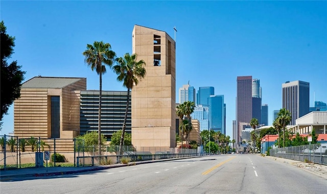 800 W 1st St Unit 710, Los Angeles, CA 90012 - view of asphalt road featuring sidewalks, curbs, and a view of skyline