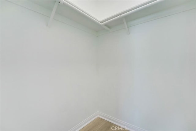 spacious closet featuring light wood-style floors