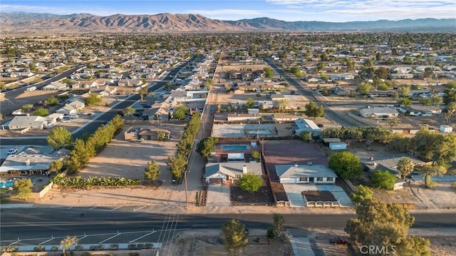 21089 Ottawa Rd, Apple Valley, CA 92308 - drone / aerial view with a residential view and a mountain view