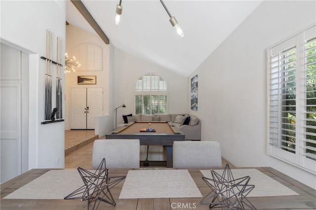 48674 Acropolis St, Indio, CA 92201 - living area with high vaulted ceiling