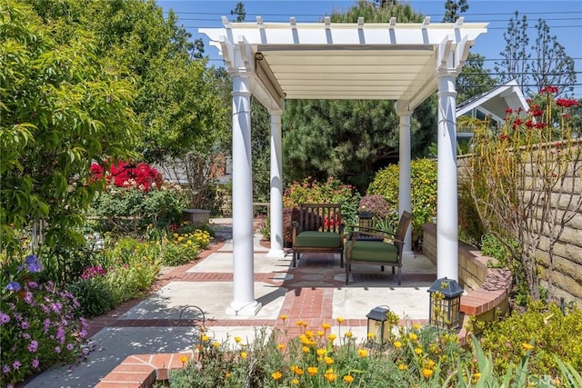 15723 La Belle St, Hacienda Heights, CA 91745 - view of patio featuring a pergola