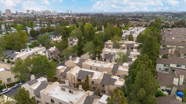drone / aerial view with a residential view