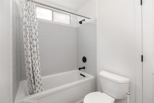 1145 Apache, Topanga, CA 90290 - bathroom with shower / tub combo with curtain and toilet