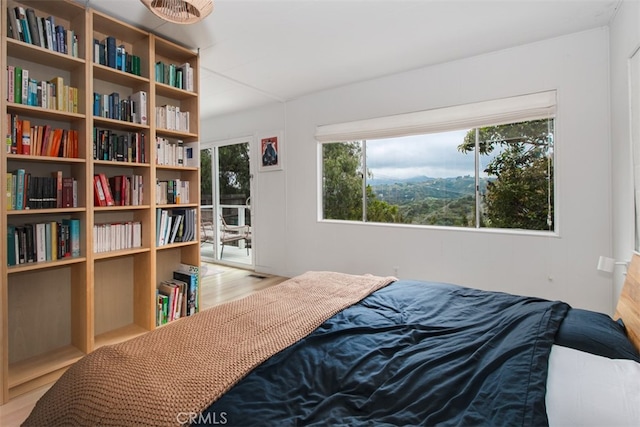1145 Apache, Topanga, CA 90290 - bedroom featuring multiple windows and wood finished floors