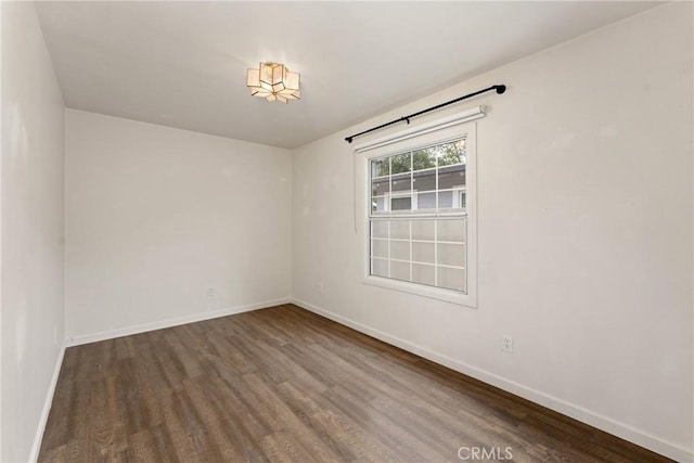 6338 Court Ave, Whittier, CA 90601 - spare room featuring baseboards and wood finished floors