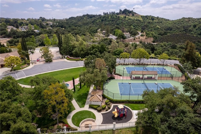 birds eye view of property