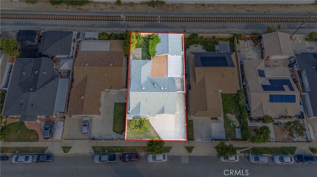 birds eye view of property featuring a residential view