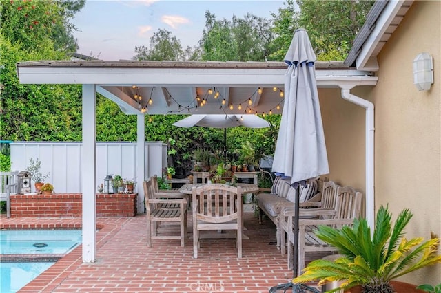 view of patio / terrace with outdoor dining area
