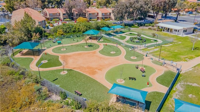 birds eye view of property featuring a residential view