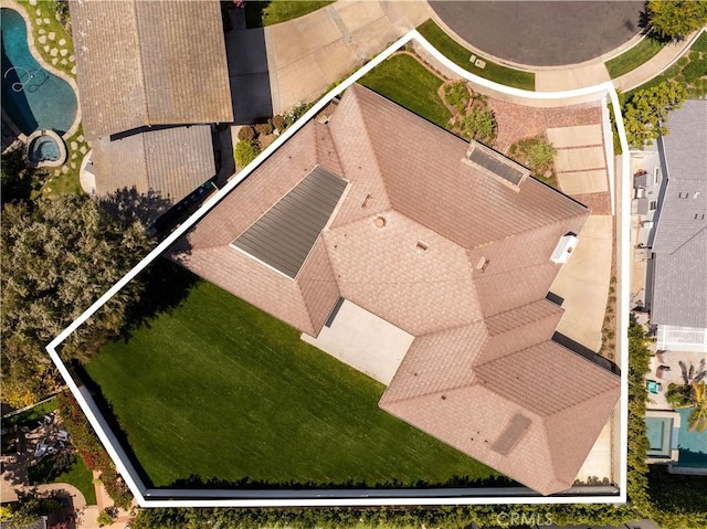 birds eye view of property