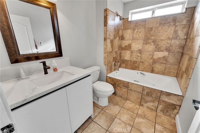 18343 Cocopah Ct, Apple Valley, CA 92307 - full bathroom with toilet, tiled shower / bath combo, and vanity