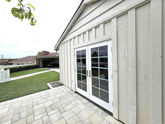 view of patio / terrace with french doors