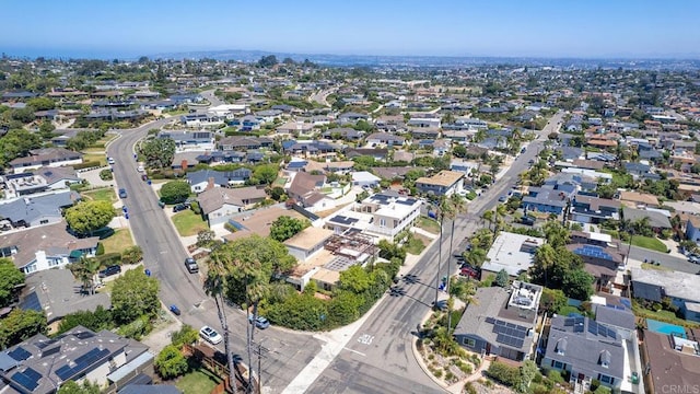 bird's eye view with a residential view