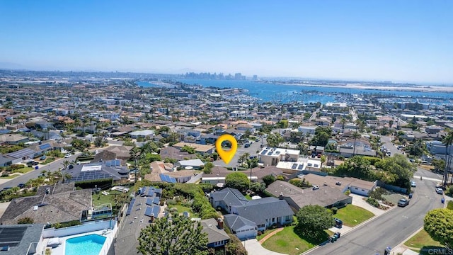 aerial view featuring a residential view