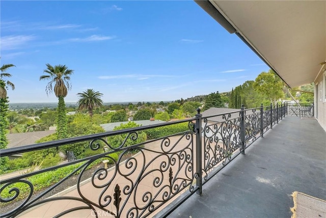 view of balcony
