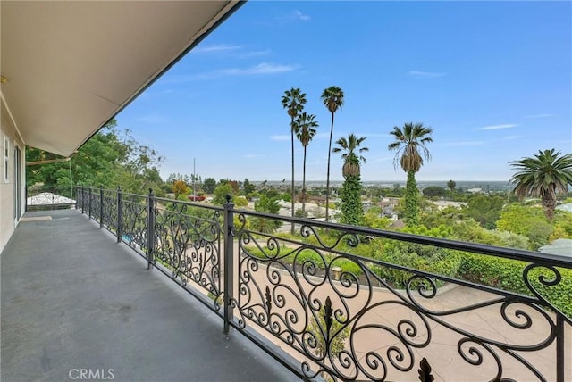 view of balcony