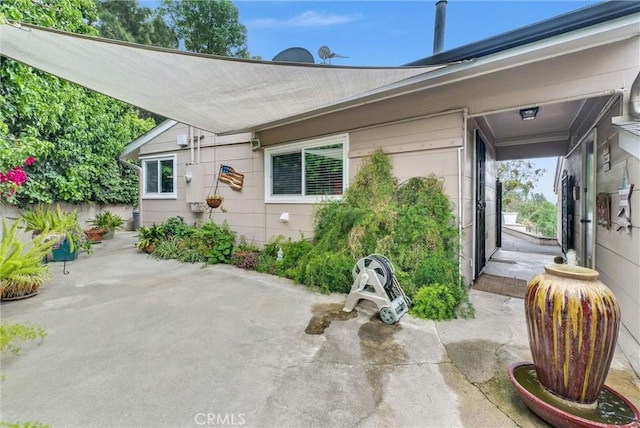 exterior space with a patio