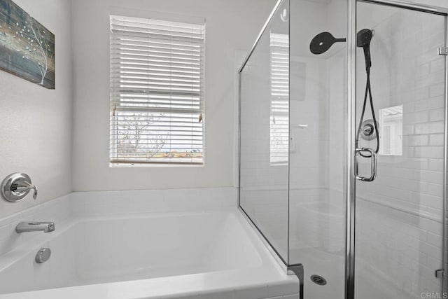 5441 San Roberto, San Diego, CA 92154 - bathroom with a garden tub and a shower stall