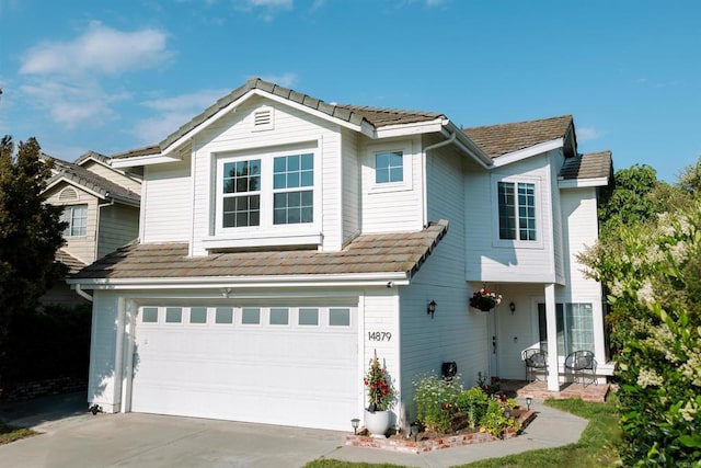 14879 Heather Glen Way, San Diego, CA 92128 - traditional-style house with an attached garage and concrete driveway