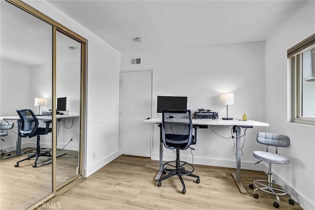 1 Vista Del Ponto, San Clemente, CA 92672 - office featuring baseboards, light wood finished floors, and visible vents
