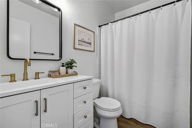 1 Vista Del Ponto, San Clemente, CA 92672 - full bath featuring toilet, vanity, and wood finished floors