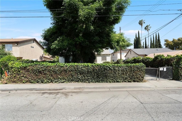 exterior space with fence