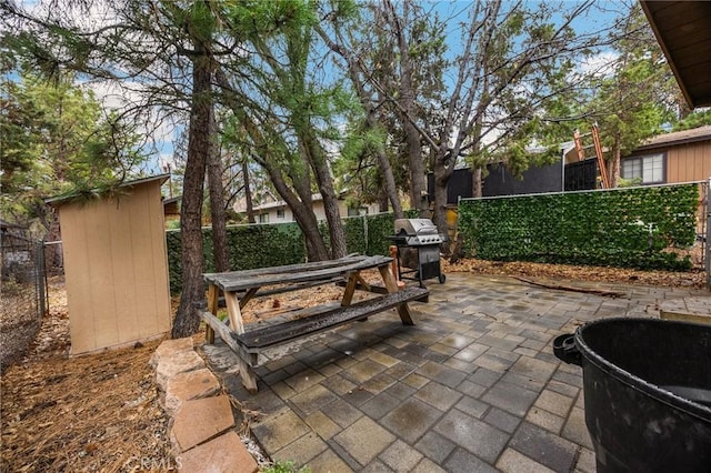 747 Holmes Ln, Sugarloaf, CA 92386 - view of patio / terrace featuring grilling area