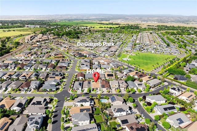 drone / aerial view with a residential view